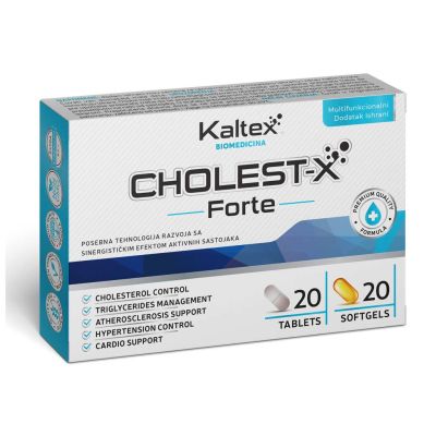 Cholest-X Forte Premium – za holesterol i trigliceride (20 tableta + 20 kapsula)